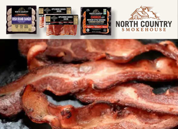NorthCountry Smokehouse fried bacon and logo packages