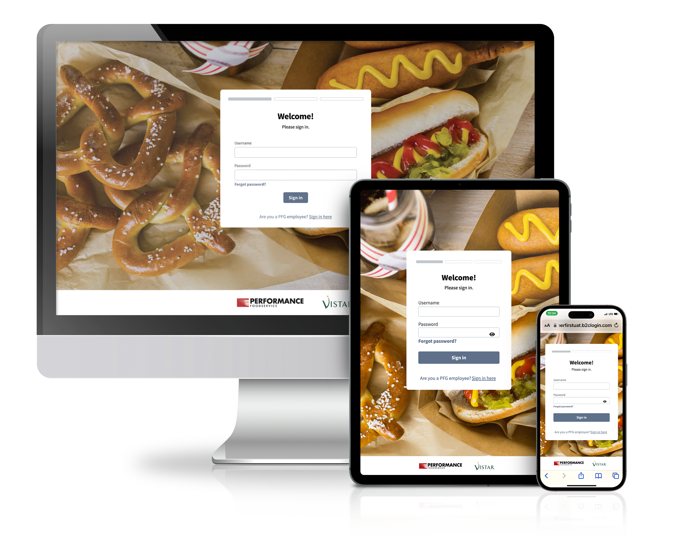 customer first Tech mock login