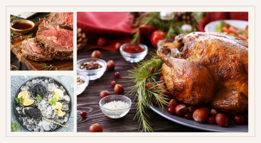 holiday-turkey-prime-rib-caviar-collage