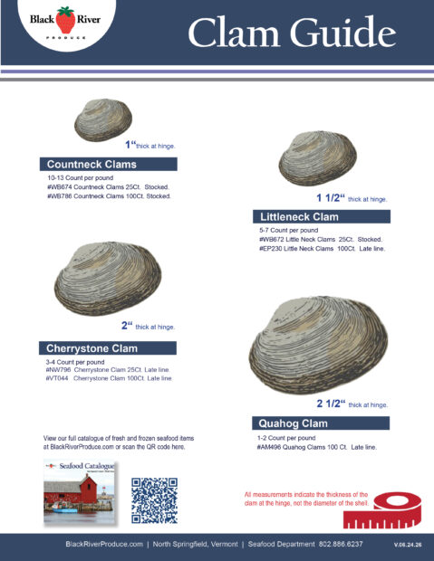 clam sizing guide wholesale clams
