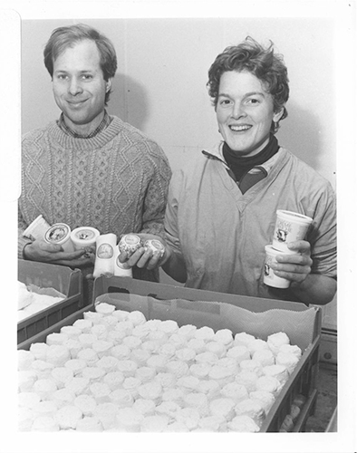 Bob Allison with early batch of goat cheese cropped