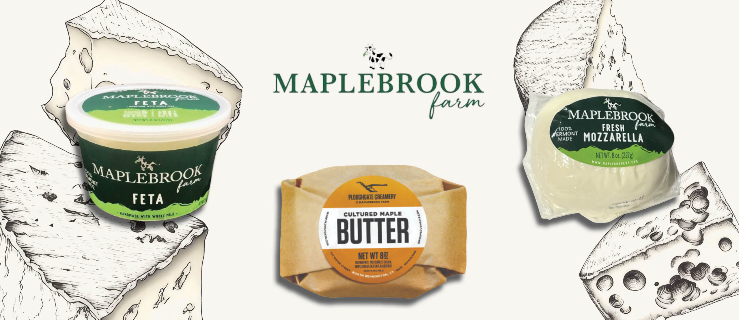 maplebrook farm and ploughgate creamery butter and cheese from black river produce