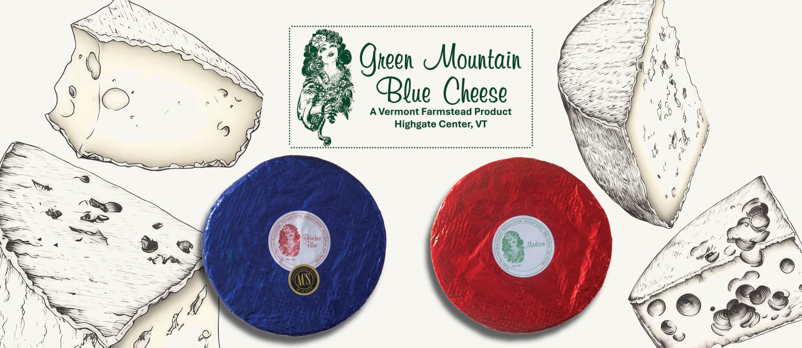 Green Mountain blue cheese from black river produce